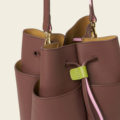 Merisan Petal Leather Crossbody Bag