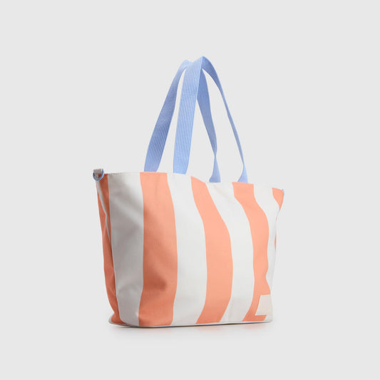 Striped Rivelle Beach Tote