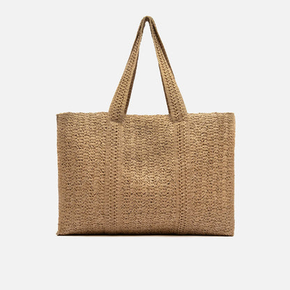 Ophira Raffia Effect Shopper Bag