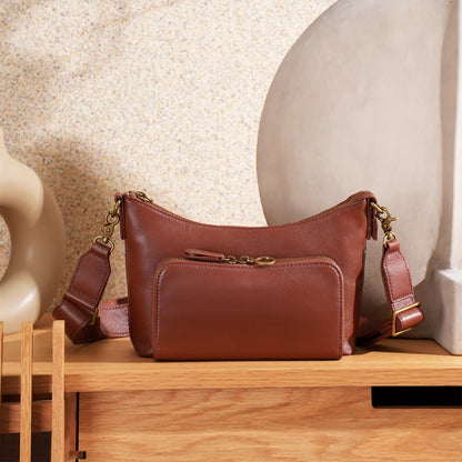 Avery Leather Crossbody Bag