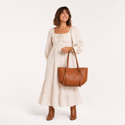 Amelle Tote in Cognac