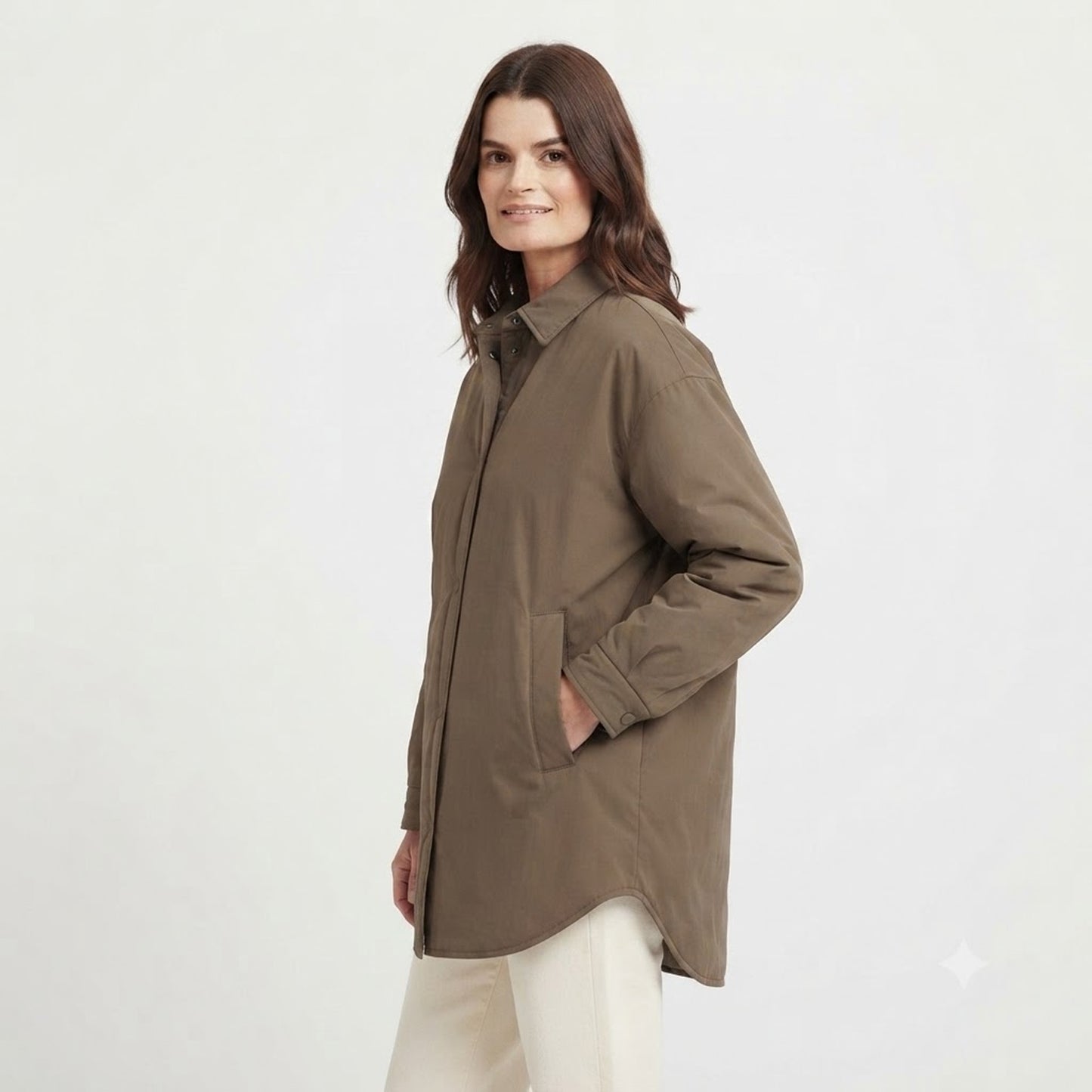 Vesk Major Brown Overshirt