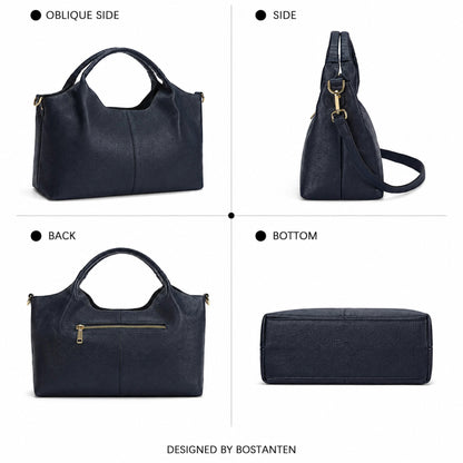 Estley Genuine Leather Satchel Tote