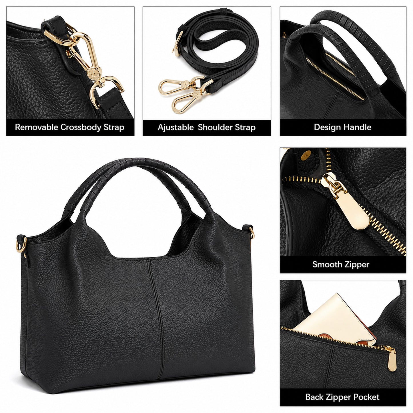 Estley Genuine Leather Satchel Tote