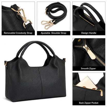 Estley Genuine Leather Satchel Tote