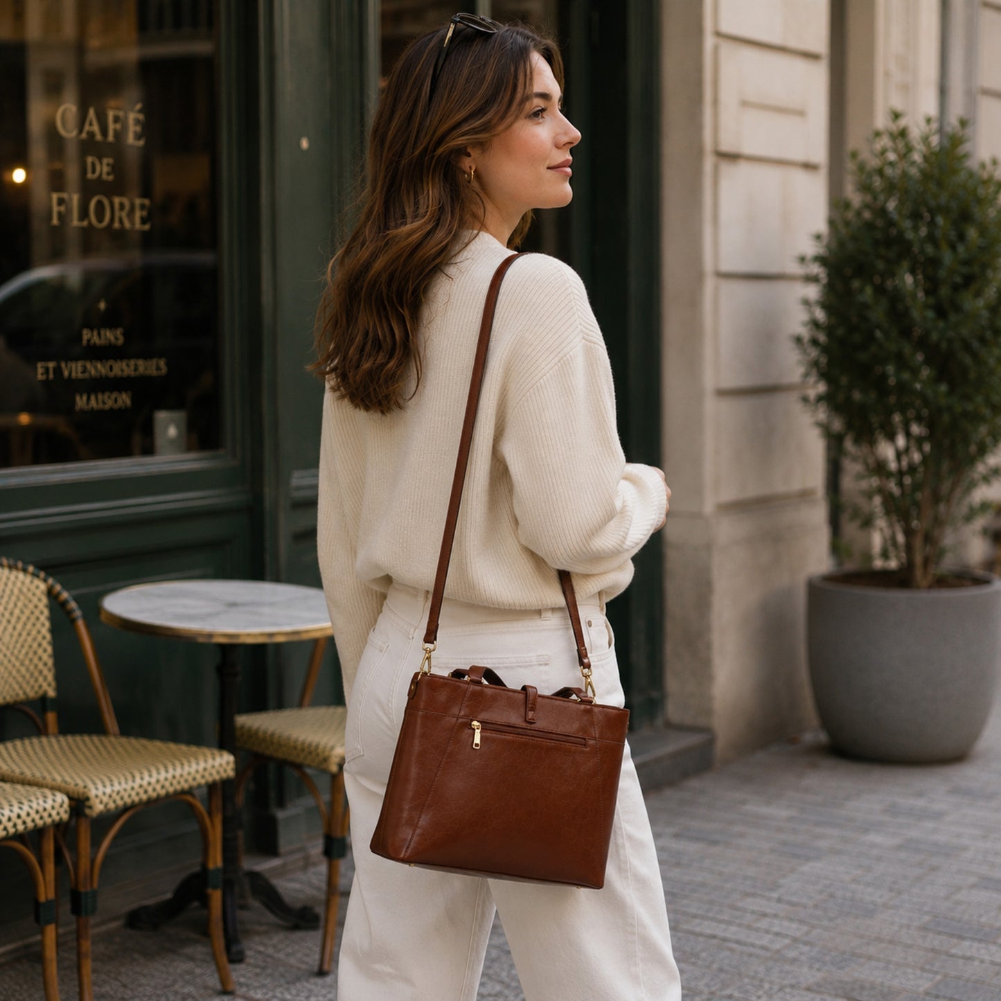 Trevane Genuine Leather Tote