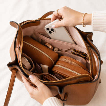 Amelle Tote in Cognac