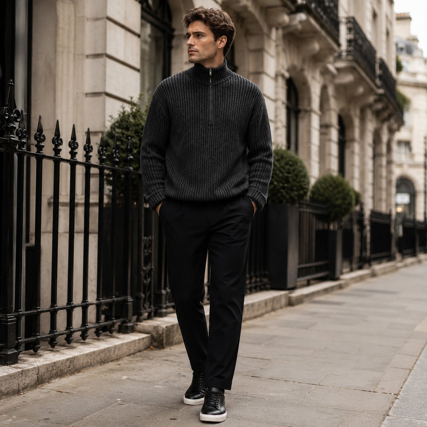 Cleo Half Zip Knit