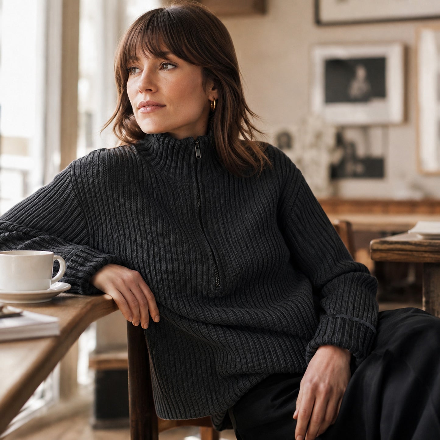 Cleo Half Zip Knit