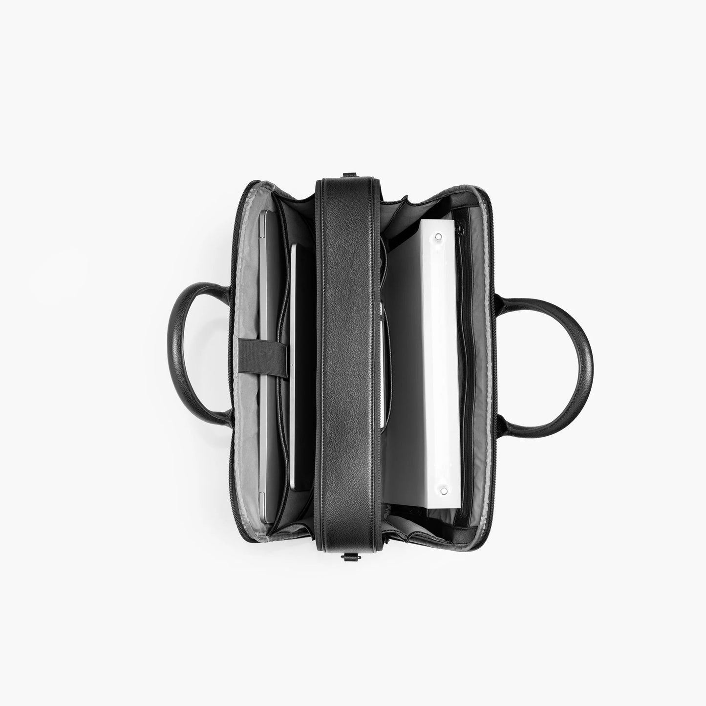 Emerson Double-Zip Leather Briefcase