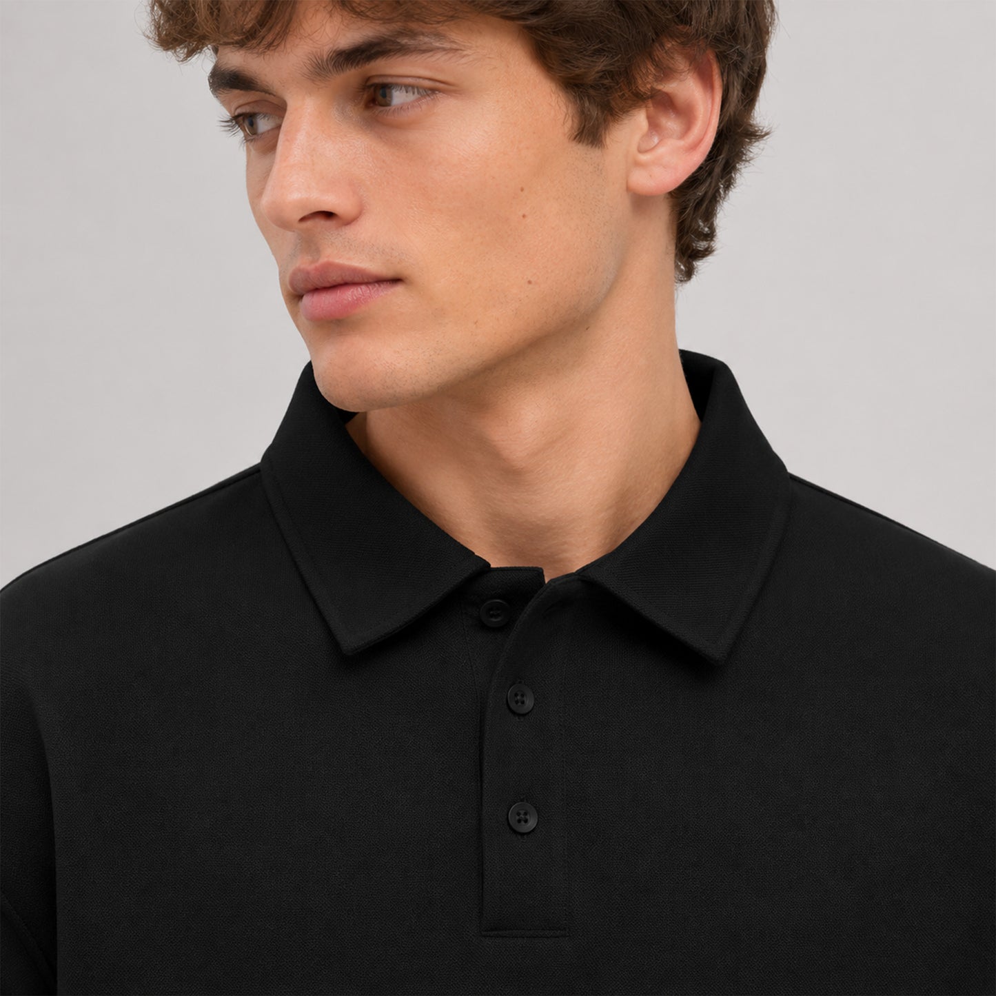Rowan Oversized Long-Sleeve Polo