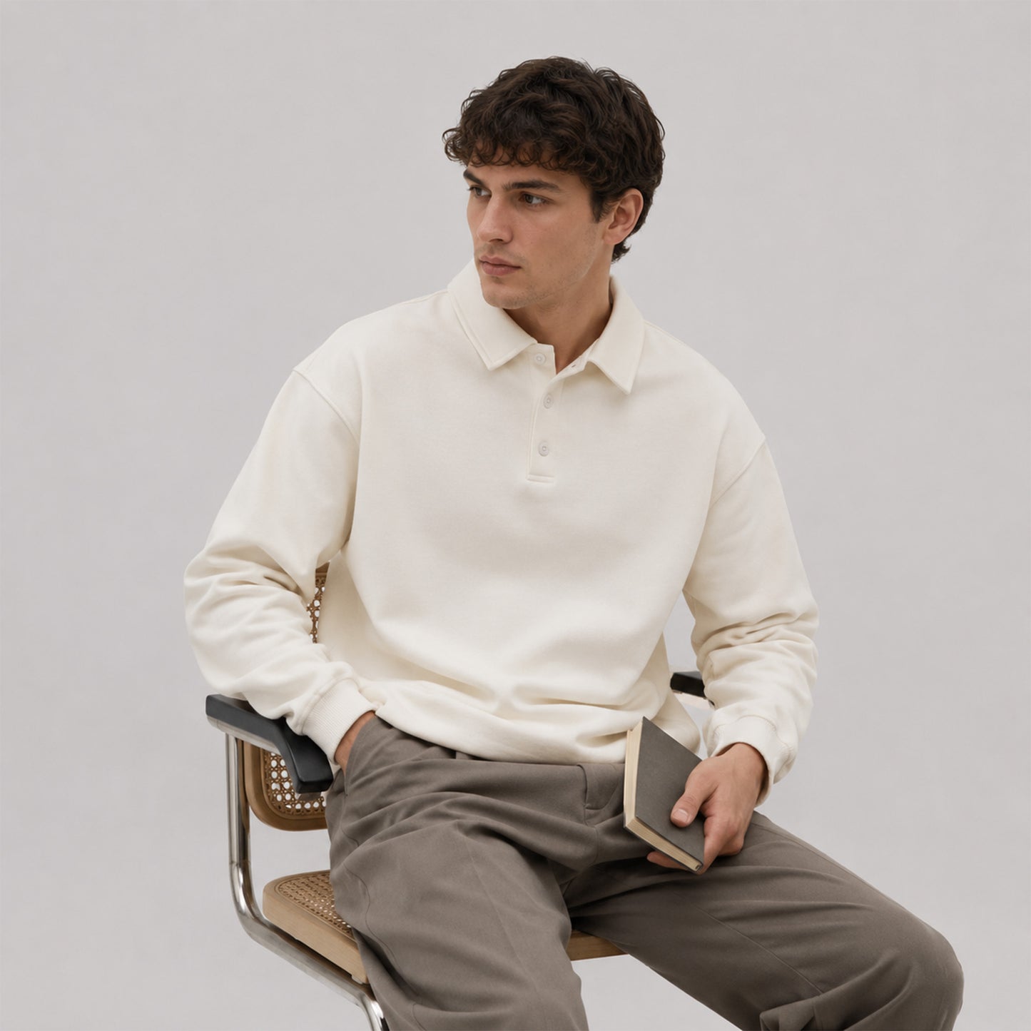 Rowan Oversized Long-Sleeve Polo