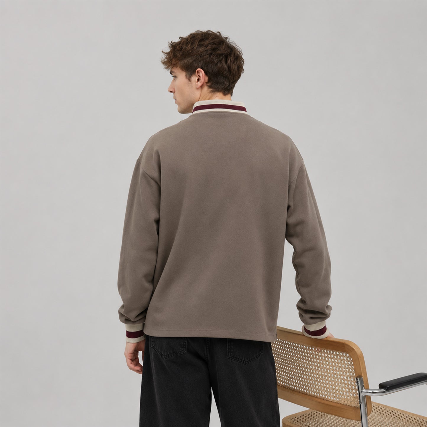 Rowan Oversized Long-Sleeve Polo