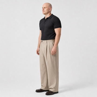 Torren Pleated Loose-Fit Pants